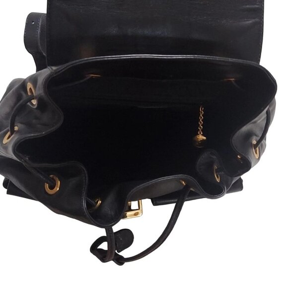 GUCCI Bamboo Black Leather - Backpack 397-070925 - Picture 7 of 9